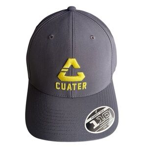 Cuater Travis Mathew Dark Slate Yellow Flexfit Golf Adjustable Snapback Hat NWT